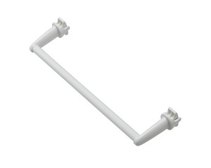 Barre droite blanc satin