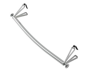 Barre galbée chrome