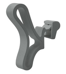 Patère papillon gris menhir