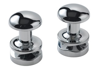 Patère ronde chrome